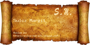 Sulcz Margit névjegykártya